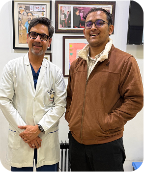 Dr. Sumit Mrig speaking at a conference