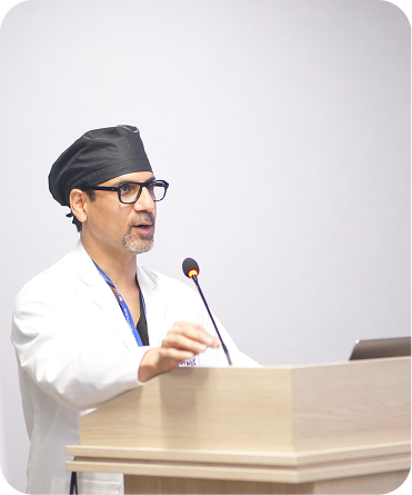 Dr. Sumit Mrig with his surgical team