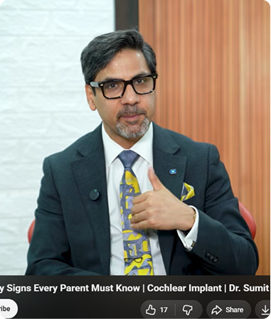 YouTube video: Dr. Sumit Mrig interviewed about cochlear implant surgery