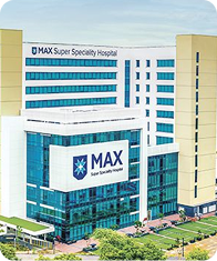 Max Super Speciality Hospital building in Dwarka