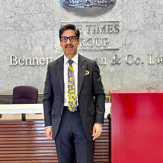 Dr. Sumit Mrig at the Times Group offices